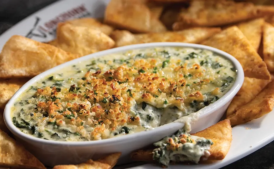 Parmesan Crusted Spinach Dip